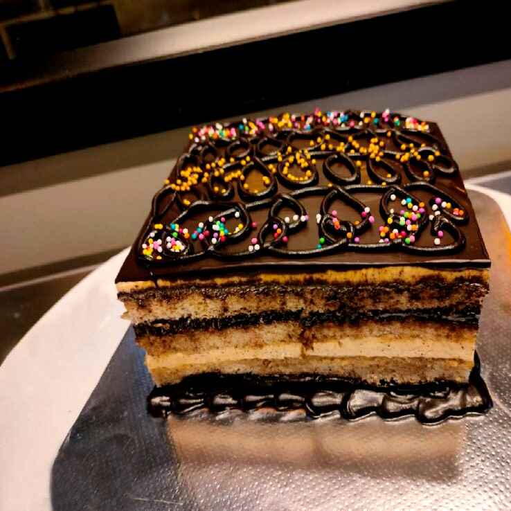 The Best French Opera Cake in calicut at Besto Bakes
